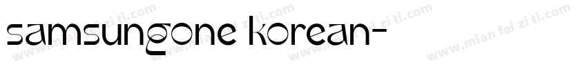 samsungone korean字体转换